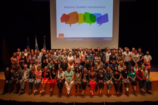 Division of the Arts faculty and staff at the 2019 retreat