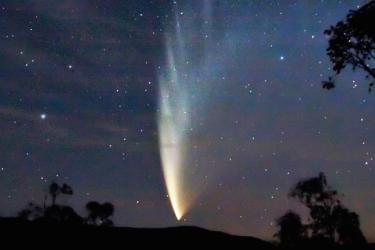 Comet across the sky