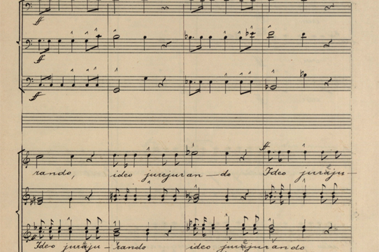 Concert Choir Bruckner Score
