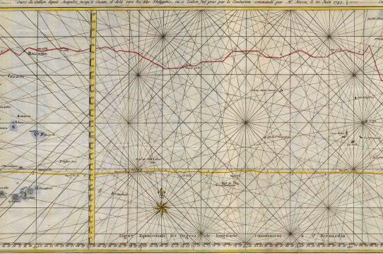 R.W. Seale, Carte de la Mer du Sud ou Mer Pacifique, 1748